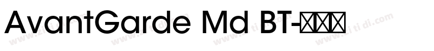 AvantGarde Md BT字体转换